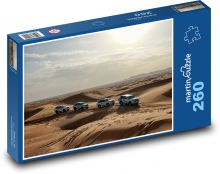 Auta projíždějící pouští Puzzle 260 dílků - 41 x 28,7 cm