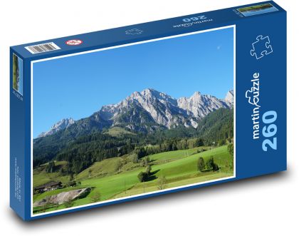Rakousko - Alpy - Puzzle 260 dílků, rozměr 41x28,7 cm