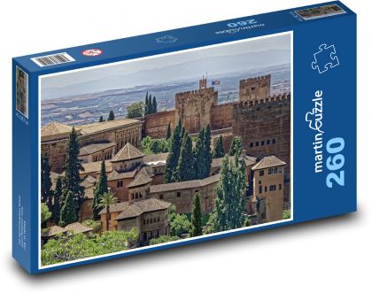 Španělsko - Granada - Puzzle 260 dílků, rozměr 41x28,7 cm