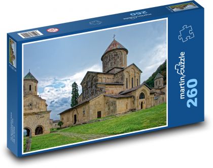 Gruzie - klášter Gelati - Puzzle 260 dílků, rozměr 41x28,7 cm