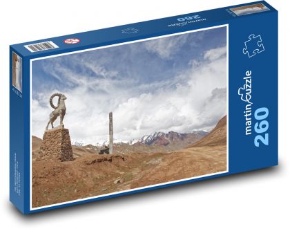 Kirgizsko - hranica - Puzzle 260 dielikov, rozmer 41x28,7 cm