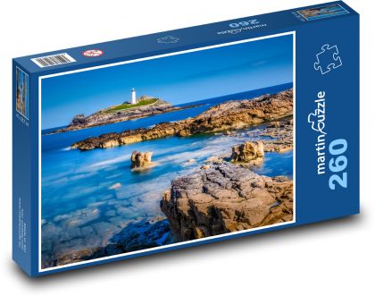 Felsige Küste mit Leuchtturm - Puzzle - 260 Teile
