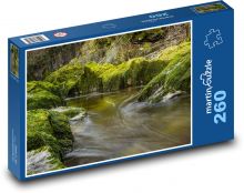 Příroda, potok, voda Puzzle 260 dílků - 41 x 28,7 cm