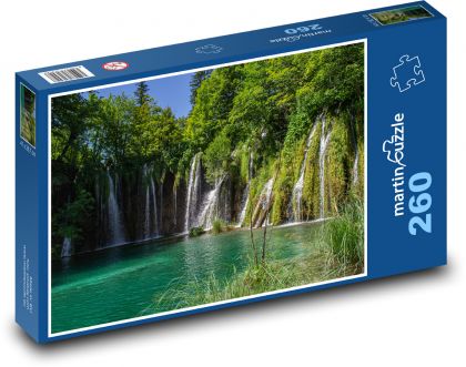 Jeziora Plitwickie - Chorwacja - Puzzle 260 elementów, rozmiar 41x28,7 cm