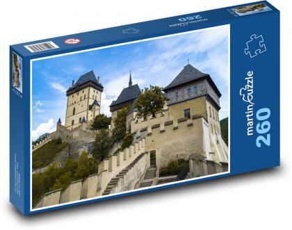 hrad Karlštejn - Puzzle 260 dielikov, rozmer 41x28,7 cm