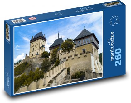 hrad Karlštejn - Puzzle 260 dielikov, rozmer 41x28,7 cm