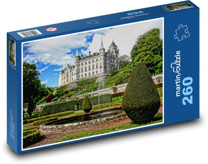 Dunrobin Castle - Scotland - Puzzle 260 pieces, size 41x28.7 cm 