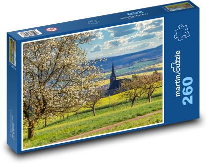 Rozkvetlé stromy - puzzle 260 dílků