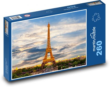 Paříž - Eiffelova věž - Puzzle 260 dílků, rozměr 41x28,7 cm