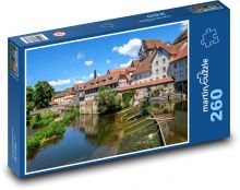 Niemcy - Fachwerkhauser Puzzle 260 elementów - 41x28,7 cm