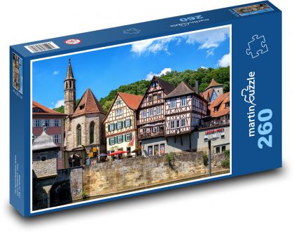 Německo - Fachwerkhauser - Puzzle 260 dílků, rozměr 41x28,7 cm