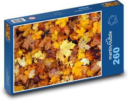 Podzimní listí - Puzzle 260 dílků, rozměr 41x28,7 cm