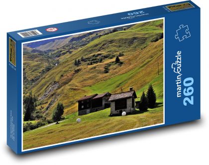 Horské chaloupky - puzzle 260 dílků
