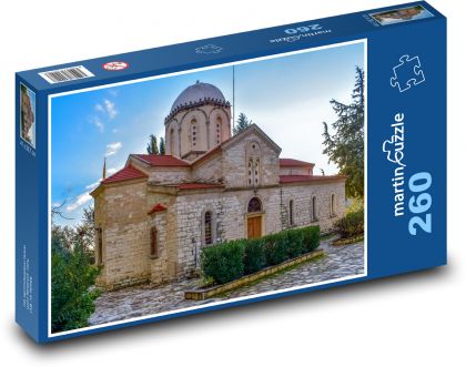 Kypr - kostel - Puzzle 260 dílků, rozměr 41x28,7 cm