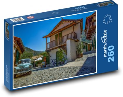 Ulička v Kalopanayiotis - Cyprus - Puzzle 260 dielikov, rozmer 41x28,7 cm