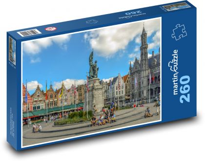 Belgie - Brudge - Puzzle 260 dílků, rozměr 41x28,7 cm