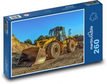 Buldozer, technika Puzzle 260 dílků - 41 x 28,7 cm