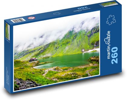 Morning fog over the lake - Puzzle 260 pieces, size 41x28.7 cm 