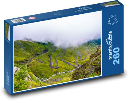 Hmla nad Transfagarasanom, Rumunsko - Puzzle 260 dielikov, rozmer 41x28,7 cm