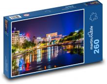 Bukarest bei Nacht, Rumänien Puzzle 260 Teile - 41 x28,7 cm