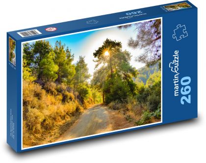Droga przez las - Puzzle 260 elementów, rozmiar 41x28,7 cm