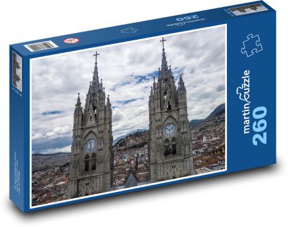 Kostel - Architektura  - Puzzle 260 dílků, rozměr 41x28,7 cm