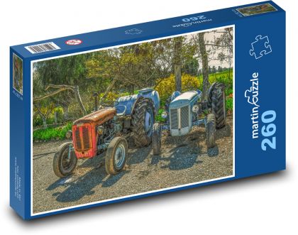 Old tractors - Puzzle 260 pieces, size 41x28.7 cm 