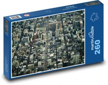 Zastavěné velkoměsto s vysokými budovami Puzzle 260 dílků - 41 x 28,7 cm