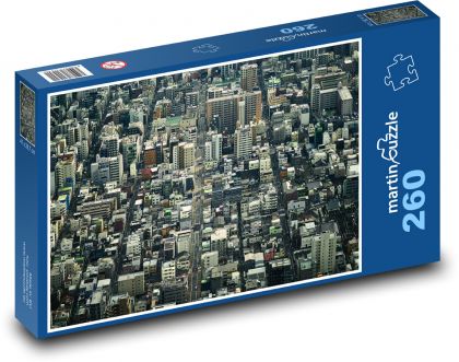 Bebaute Stadt mit hohen Gebäuden - Puzzle - 260 Teile