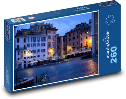 Evening Square in Italy - Puzzle 260 pieces, size 41x28.7 cm 