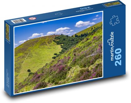 Zelené kopce - Puzzle 260 dielikov, rozmer 41x28,7 cm