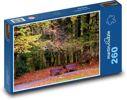 Jesenný park - Puzzle 260 dielikov, rozmer 41x28,7 cm