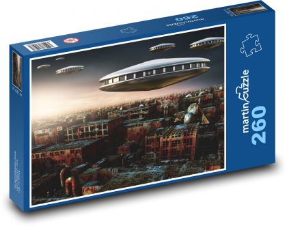 Fantasy, UFO, Sci-Fi - Puzzle 260 elementów, rozmiar 41x28,7 cm