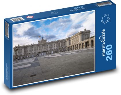Madryt - Pałac Królewski - Puzzle 260 elementów, rozmiar 41x28,7 cm