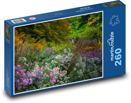 Bunte Blumen im Wald - Puzzle - 260 Teile