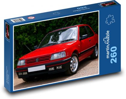Red youngtimer - Puzzle 260 pieces, size 41x28.7 cm 