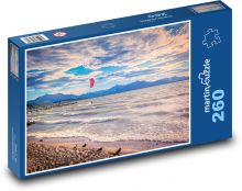 Kitesurfing na moři Puzzle 260 dílků - 41 x 28,7 cm