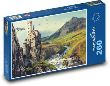 Fantazie, hrad - Puzzle 260 dílků, rozměr 41x28,7 cm