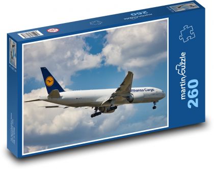 The plane in flight - Puzzle 260 pieces, size 41x28.7 cm 