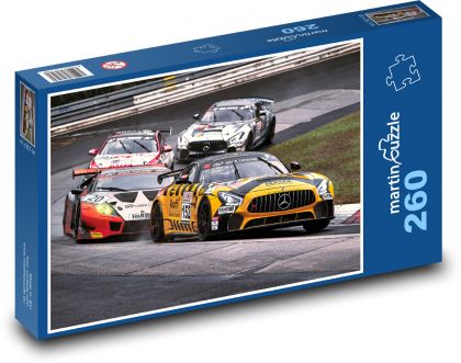 Autos auf der Rennstrecke - Puzzle - 260 Teile