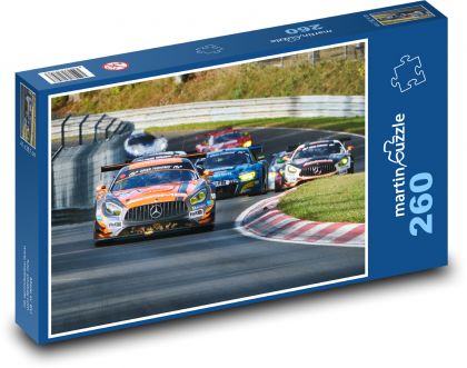 Motorsport - Mercedes - Puzzle 260 dílků, rozměr 41x28,7 cm