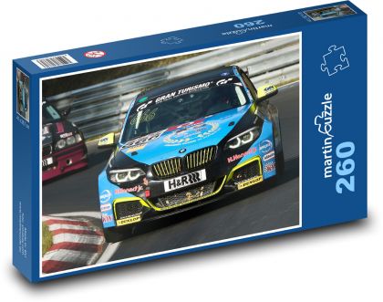 Závody - BMW - Puzzle 260 dílků, rozměr 41x28,7 cm