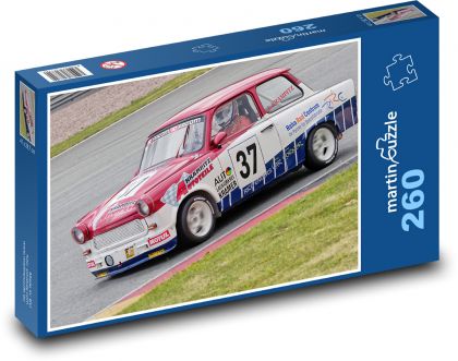 Pretekárske auto - Trabant - Puzzle 260 dielikov, rozmer 41x28,7 cm