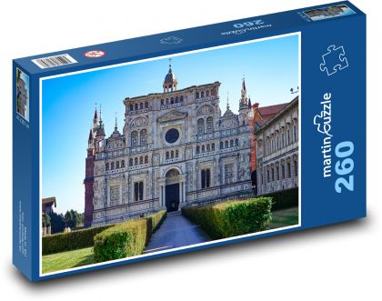 Itálie - Certosa Di Pavia - Puzzle 260 dílků, rozměr 41x28,7 cm