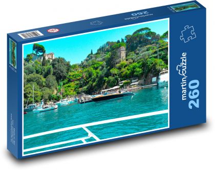 Portofino - Włochy - Puzzle 260 elementów, rozmiar 41x28,7 cm
