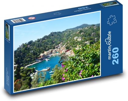 Itálie - Portofino  - Puzzle 260 dílků, rozměr 41x28,7 cm