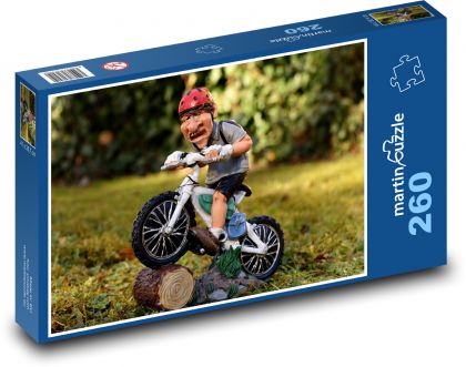 Cyklista - biker - Puzzle 260 dielikov, rozmer 41x28,7 cm