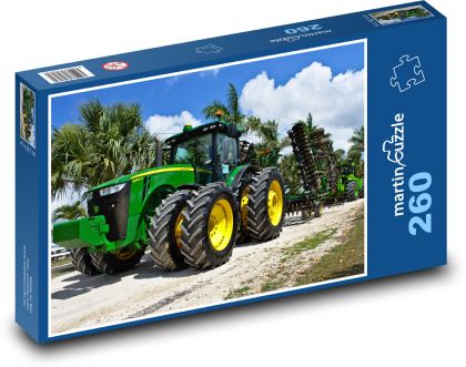 Zemědělská technika, traktor - Puzzle 260 dílků, rozměr 41x28,7 cm