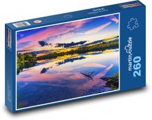 Jezioro, powierzchnia, przyroda Puzzle 260 elementów - 41x28,7 cm