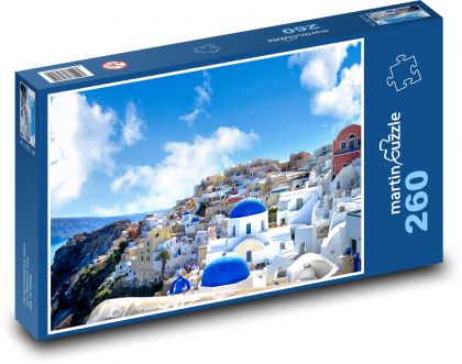Santorini - Grecja - Puzzle 260 elementów, rozmiar 41x28,7 cm